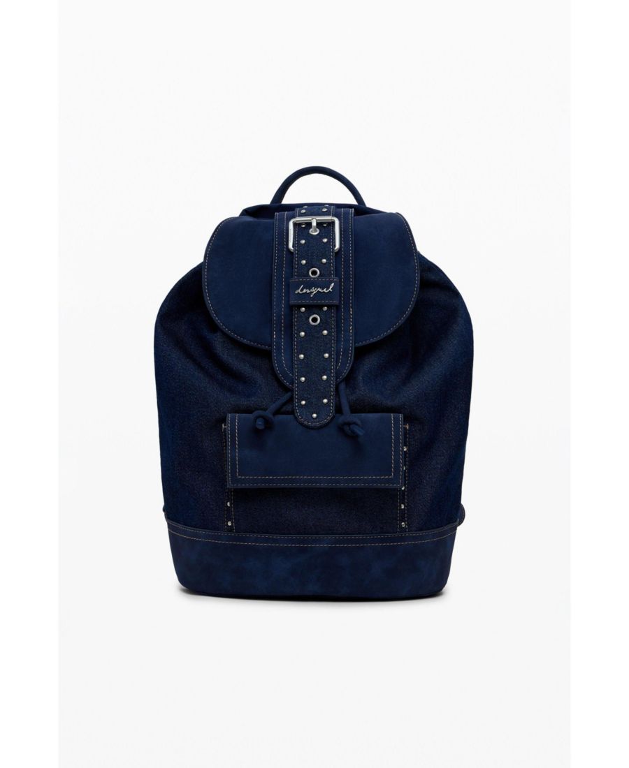 

Женский джинсовый рюкзак-трансформер среднего размера Desigual, Dark blue