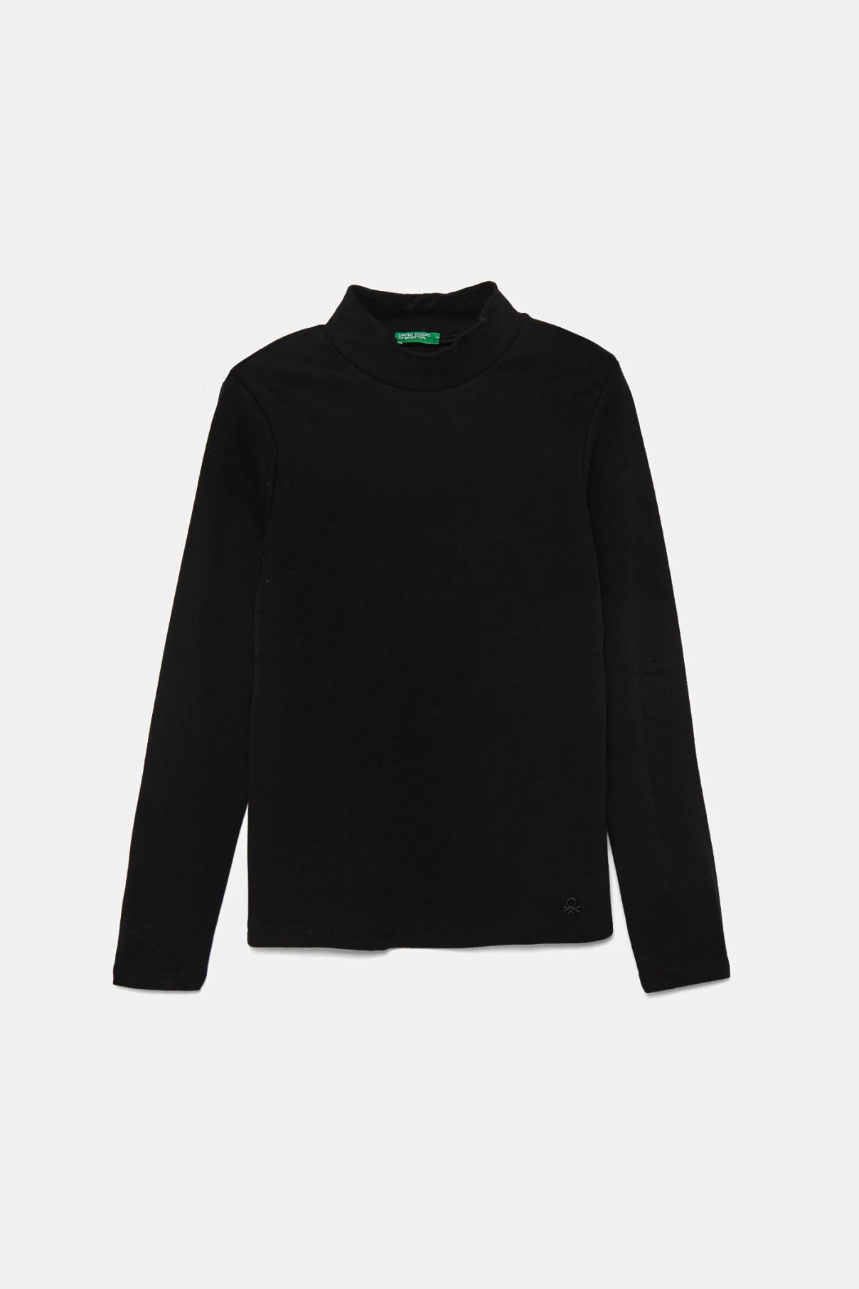 

Хлопковая рубашка с длинными рукавами для мальчиков и девочек United Colors of Benetton, черный