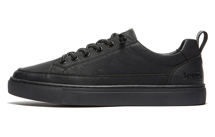 

Кроссовки Jeep Skateboarding Shoes Men Low-top Black, черный