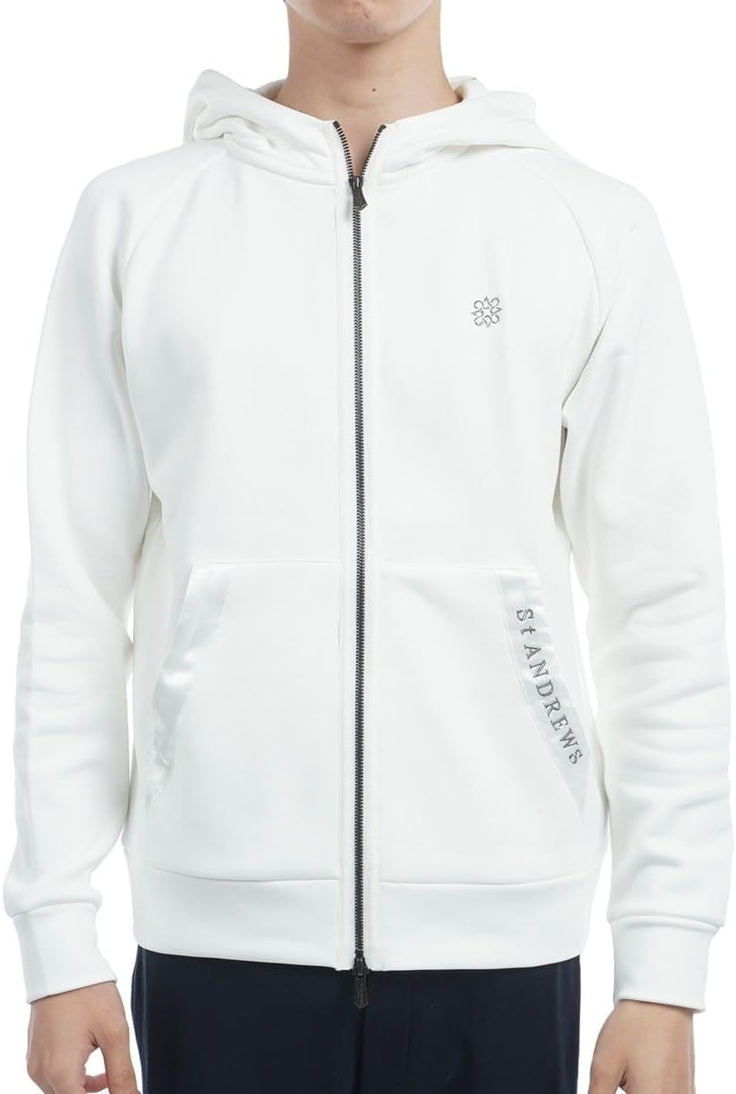 

Мужская толстовка с длинными рукавами и застежкой-молнией St. Andrews (на флисовой подкладке, эластичная) / Верхняя одежда для гольфа / 042-4262051, белый