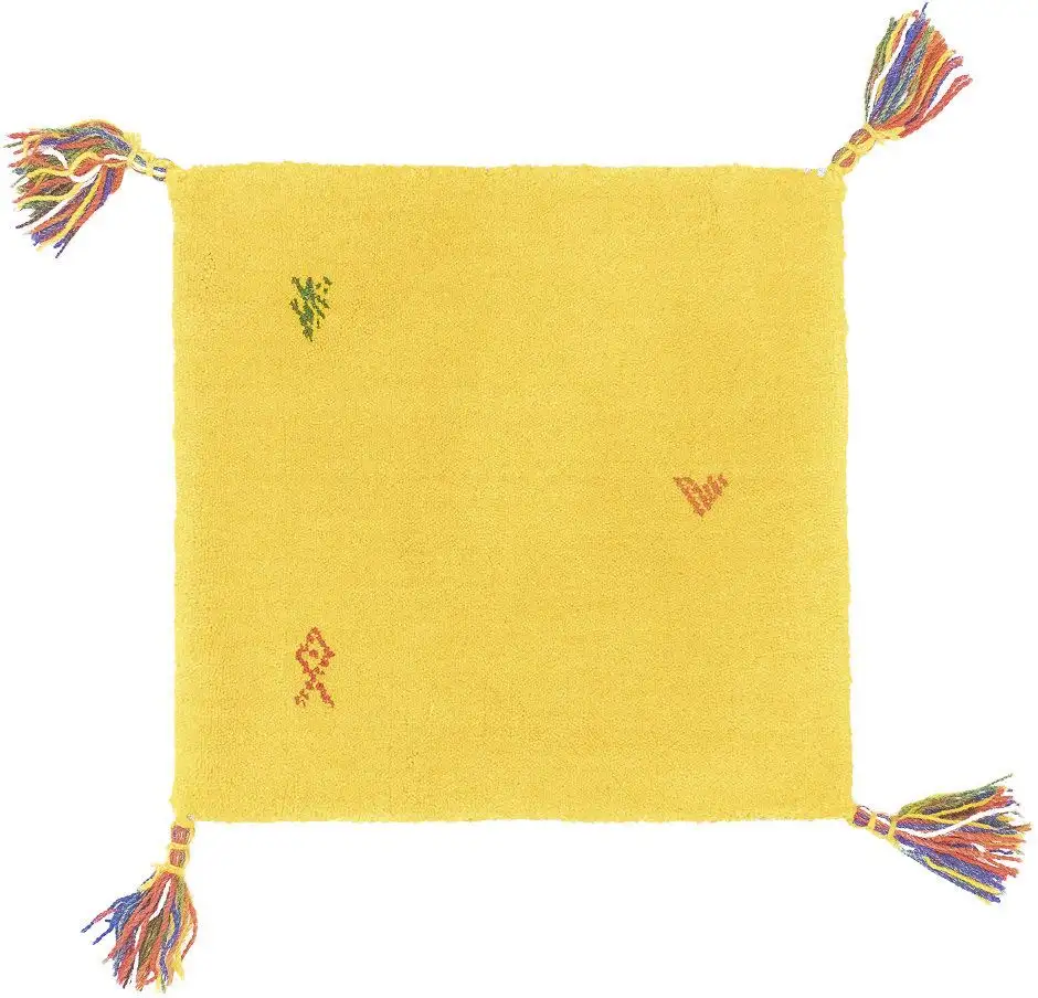 

Шерстяной ковер моргенланда "Gabbeh Carpet Agra", квадратный, короткий ворс Morgenland 40х40 см, цвет Gelb