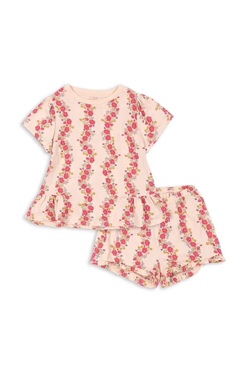 

Хлопковый комплект для детей FAMO FRILL SET GOTS Konges Sløjd, розовый