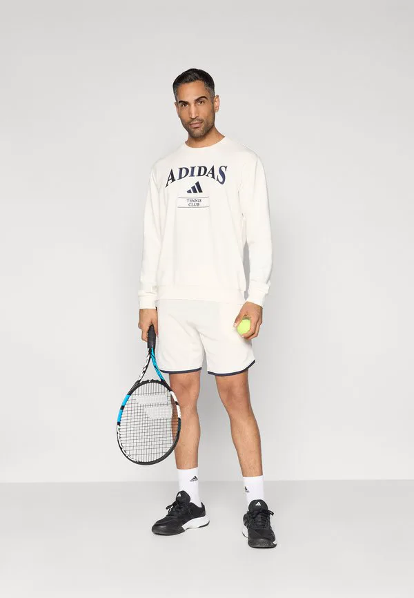 Свитшот heritage с графическим принтом на теннисную тематику Adidas Performance, Chalk White/Dark Blue — фото 2