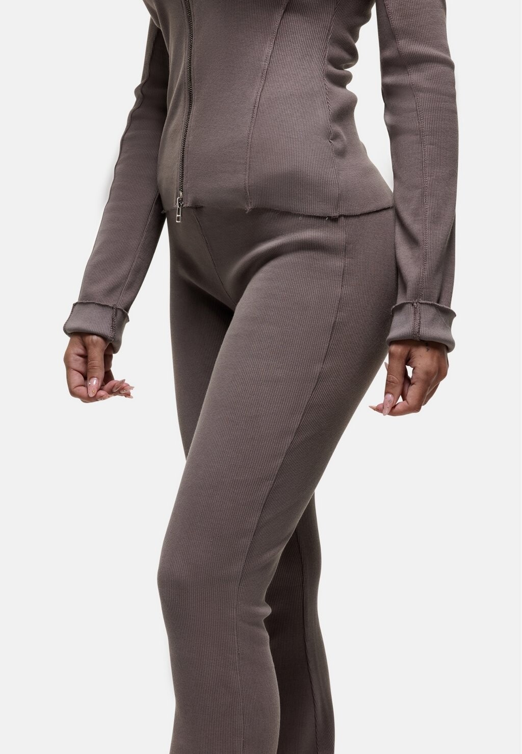 

Брюки VINTAGE WASHED RIBBED LEGGINGS Good For Nothing, серо-коричневый