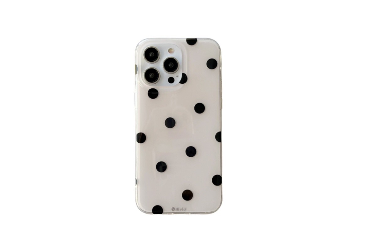 

Чехол для телефона Icona, Black polka dots