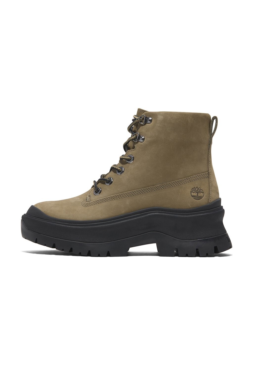 

Ботильоны на платформе Timberland, оливковый
