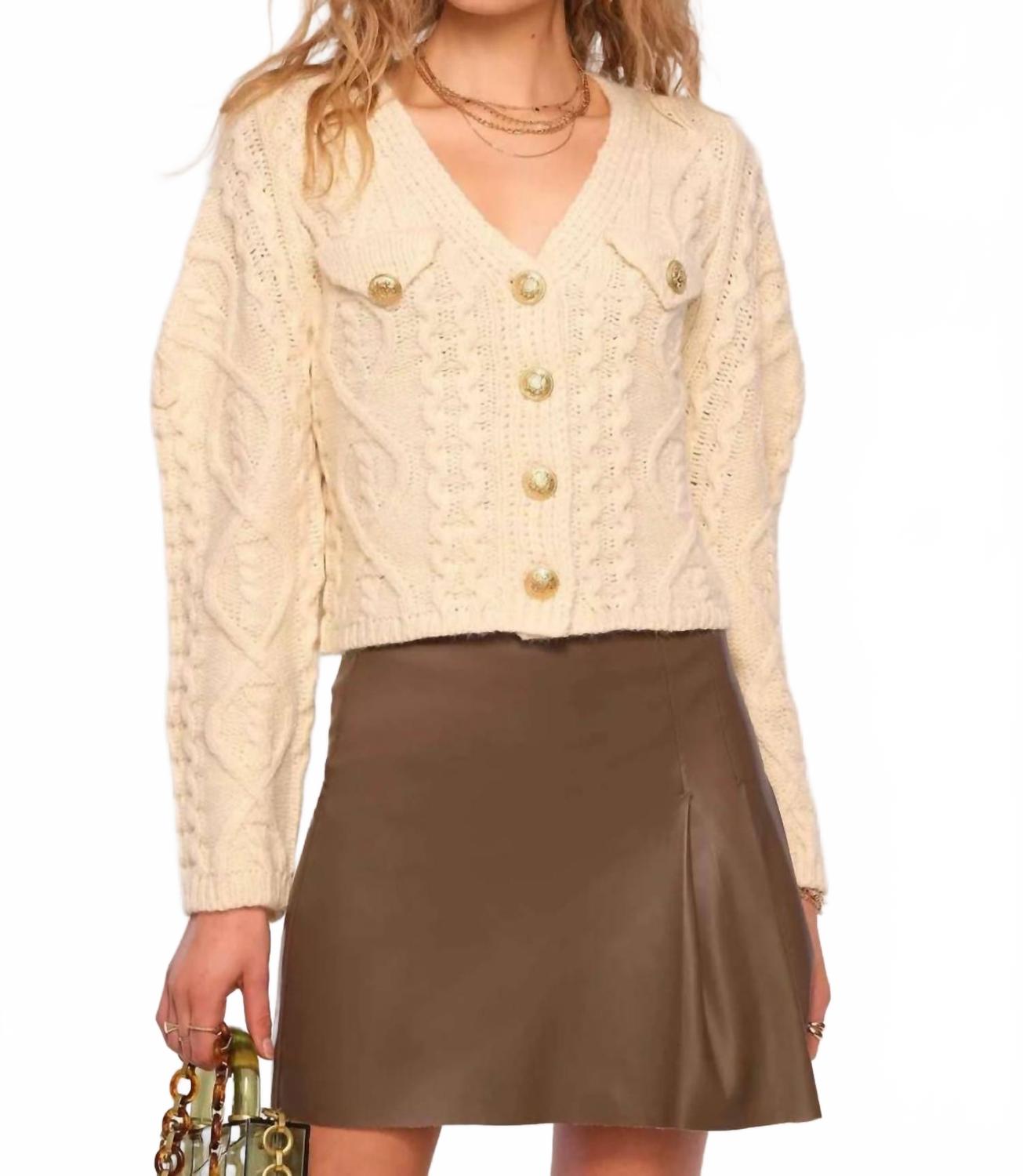 

Кардиган Vea цвета слоновой кости Heartloom, слоновая кость