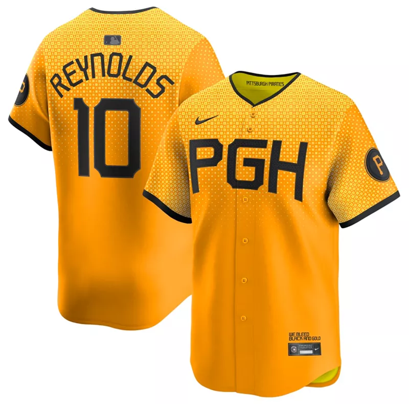 

Мужская майка Nike Pittsburgh Pirates 2024 City Connect Bryan Reynolds #10 Limited Vapor