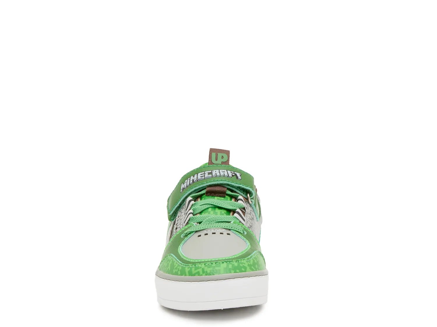 Кроссовки Ground Up Minecraft Court Sneaker - Kids', серый/зеленый — фото 2