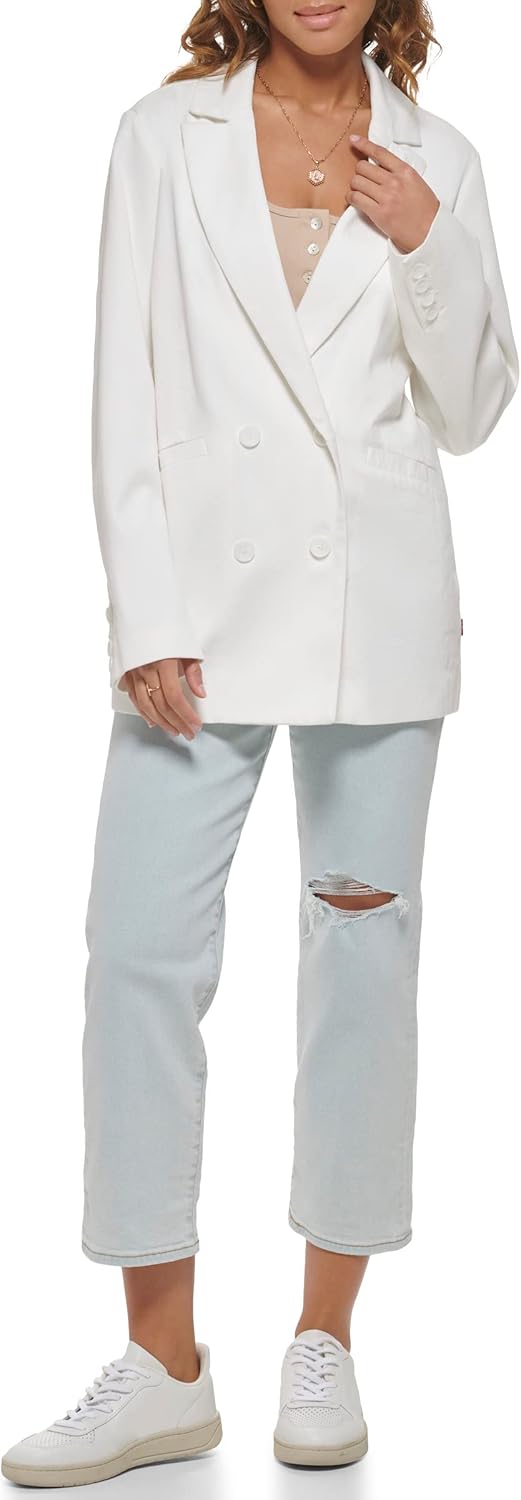 

Женский двубортный пиджак Levi's из шерстяной смеси, White