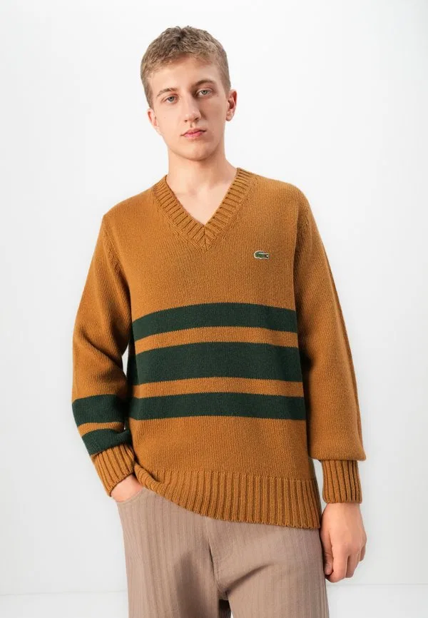 Джемпер Lacoste, Date Brown/Sinople — фото 4