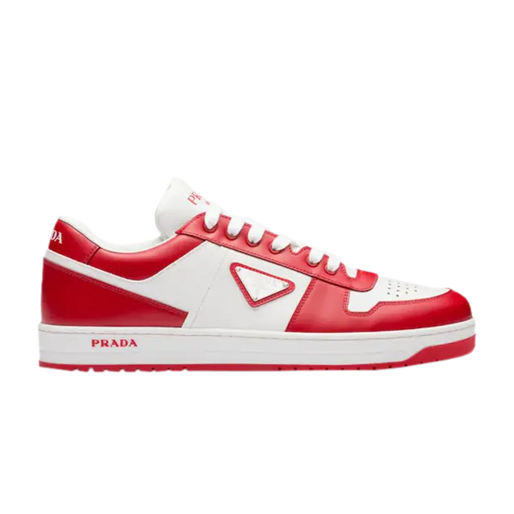 

Кроссовки Prada Downtown Leather 'White Lacquer Red', белый