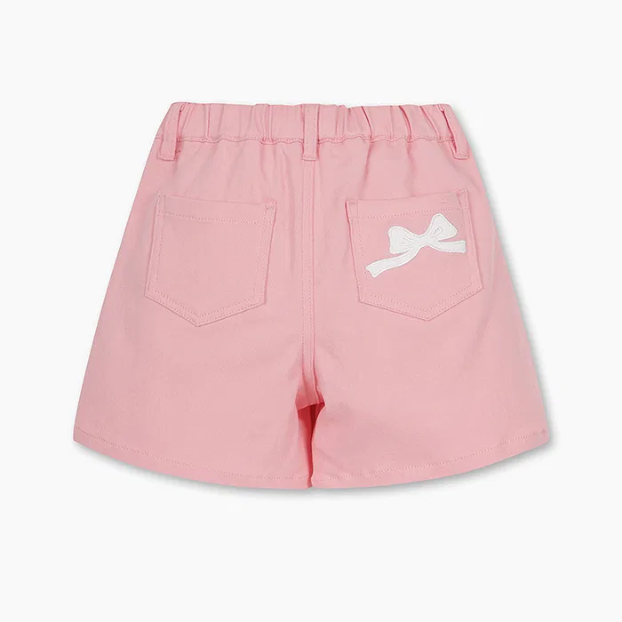 Детская розовая джинсовая юбка-шорты от Benetton Kids — фото 2