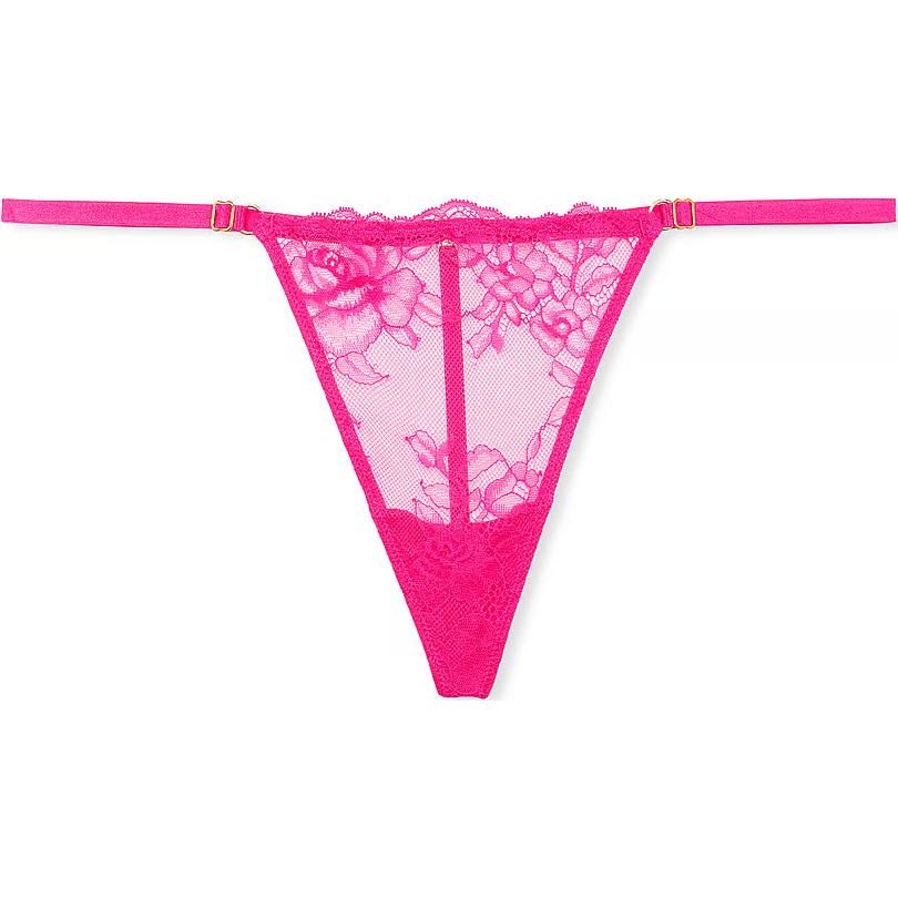 

Victoria's Secret ОЧЕНЬ СЕКСУАЛЬНЫЕ кружевные регулируемые трусики-стринги женские, 1 упаковка, розовые