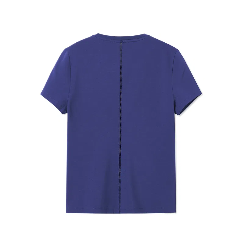 Женская футболка LACOSTE Regular, Slim Fit, синий — фото 3