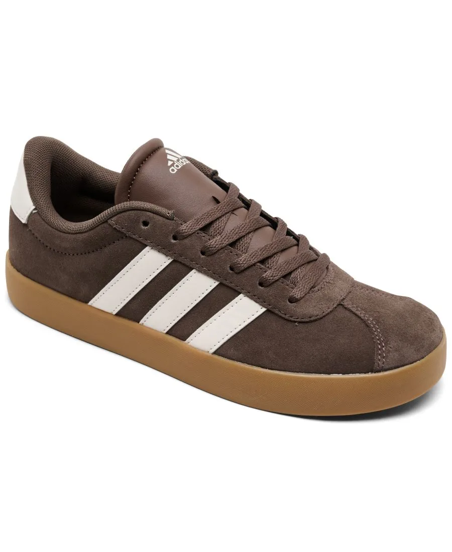 Детские повседневные кроссовки VL Court 3.0 от Finish Line Adidas, earth strata, белый