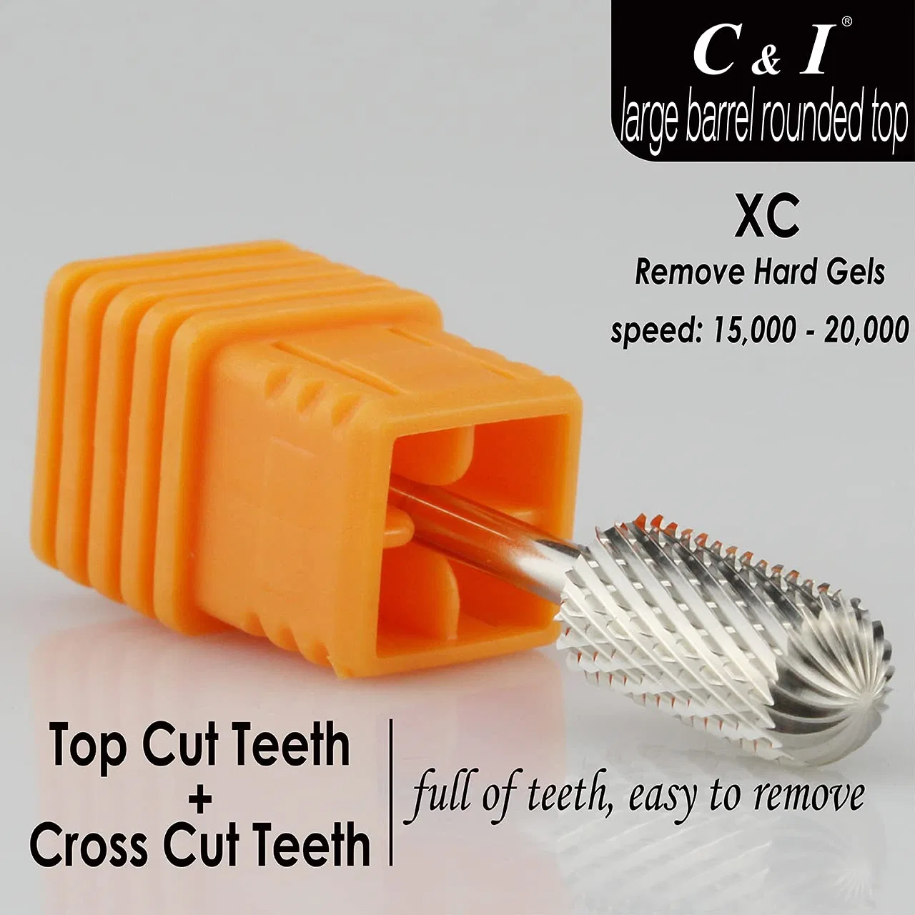 Фреза для снятия гель-лака «Rounded Upper Nail Drill» от C & I ‎C & I — фото 3