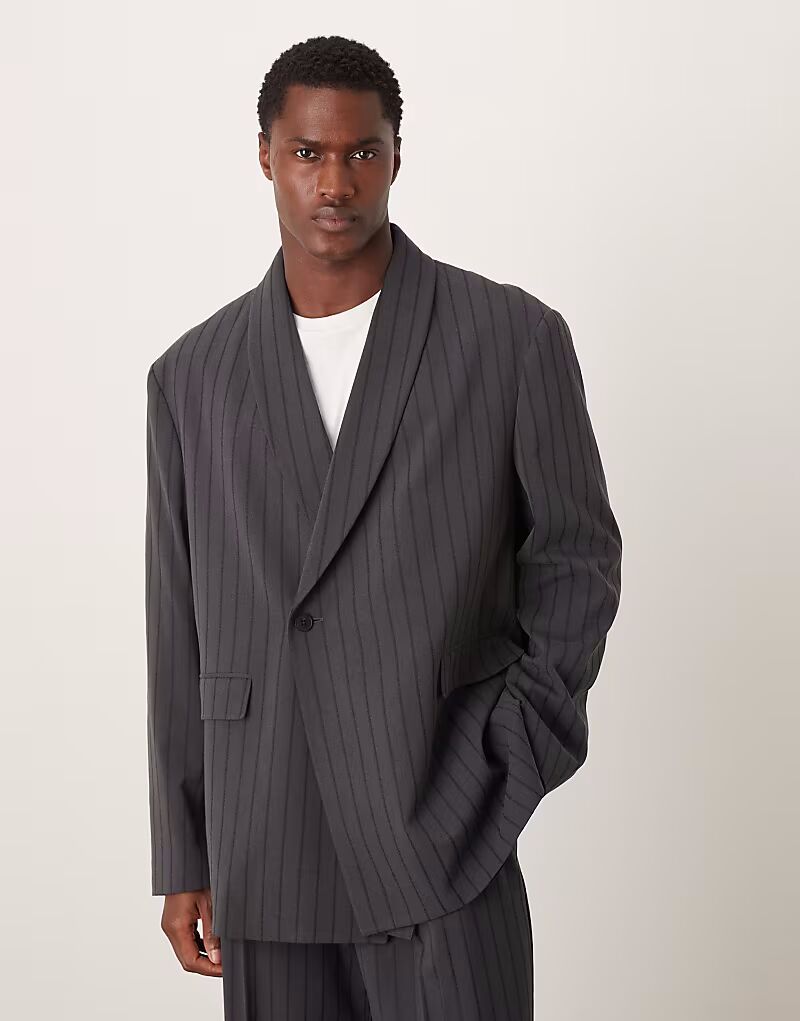 

Пиджак свободного кроя черного цвета Asos Design