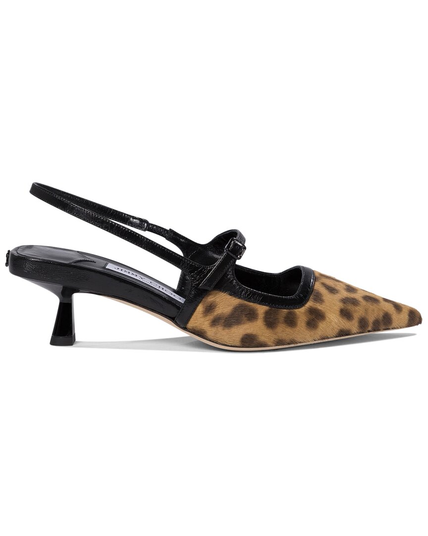 Джимми Чу Диди 45 Кожаные Туфли-лодочки на ремешке Jimmy Choo, черный — фото 3