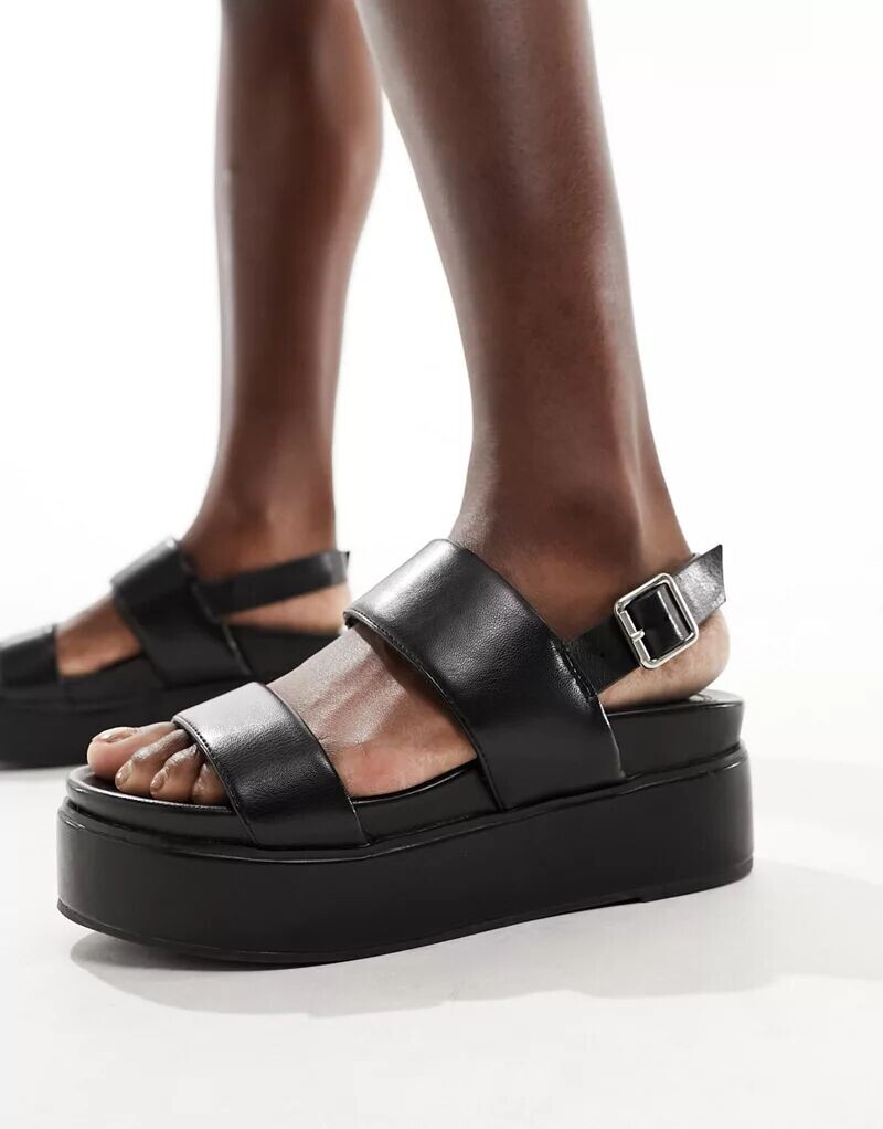 

Черные туфли на массивной платформе на массивной платформе ASOS Tucker 2