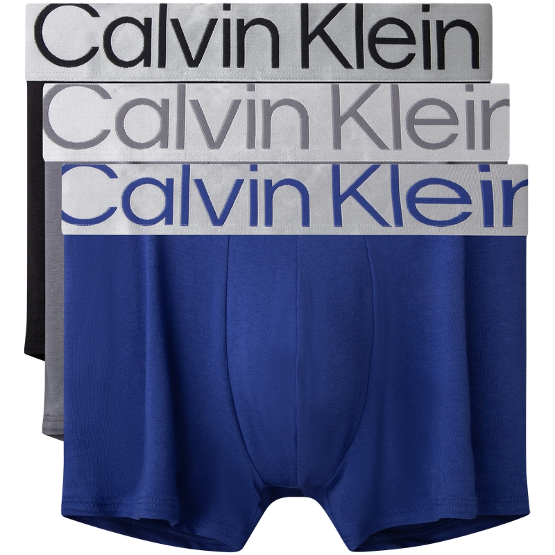 

Мужские трусы 3 штуки Calvin Klein, синий/серый серый/черный