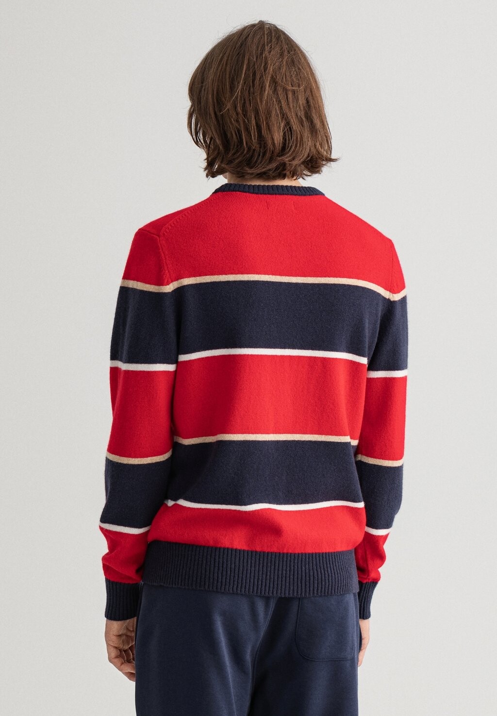 

Джемпер BANNER SHIELD STRIPED GANT, красный