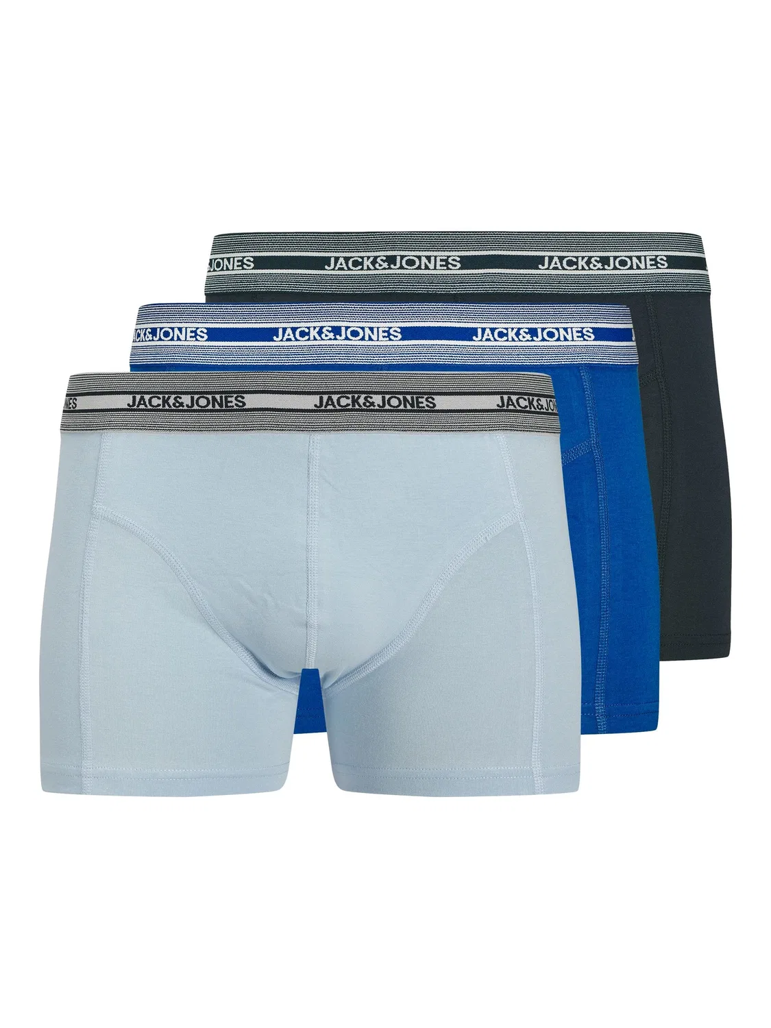 Боксеры 3-pack, JACK & JONES Junior, chambray blue