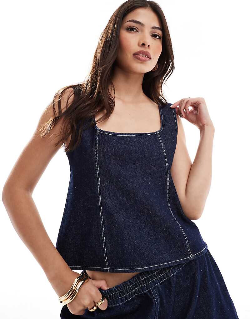 

ASOS DESIGN – джинсовый топ цвета индиго