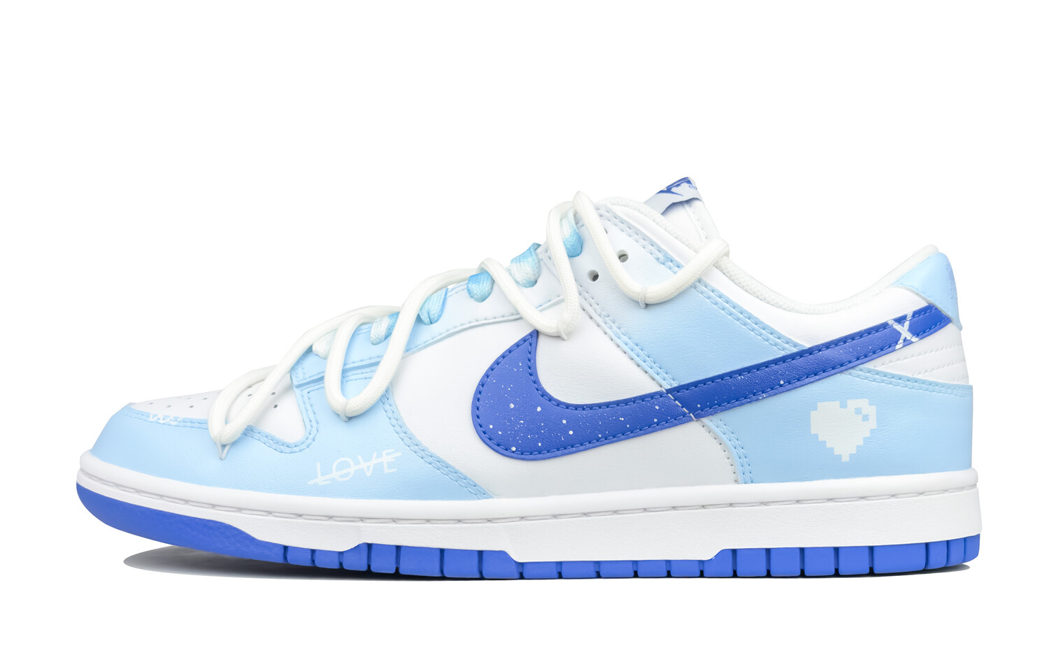 

Кроссовки Nike Dunk Skateboard Shoes Men Low-Top Blue White, Синий, Кроссовки Nike Dunk Skateboard Shoes Men Low-Top Blue White