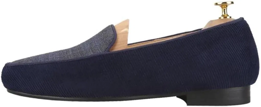 Мужские повседневные кроссовки из вельвета и шерсти, Navy Blue — фото 3
