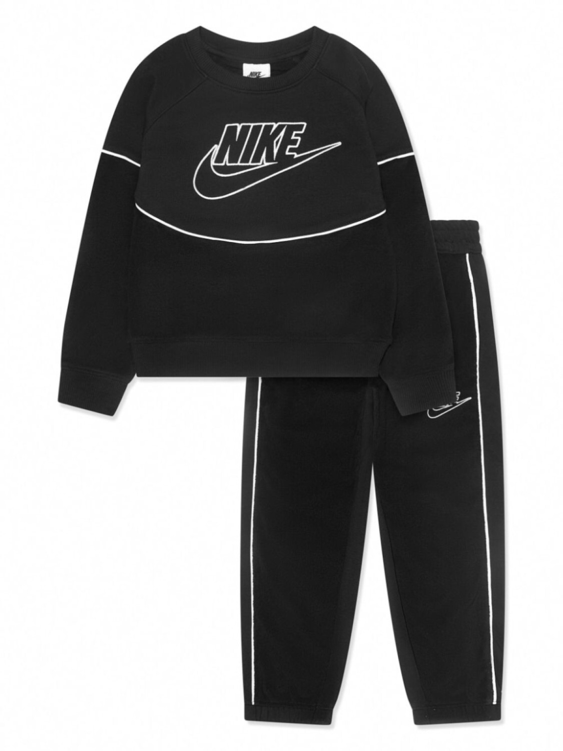 

Nike Kids спортивный костюм NSW Amplify с логотипом, черный