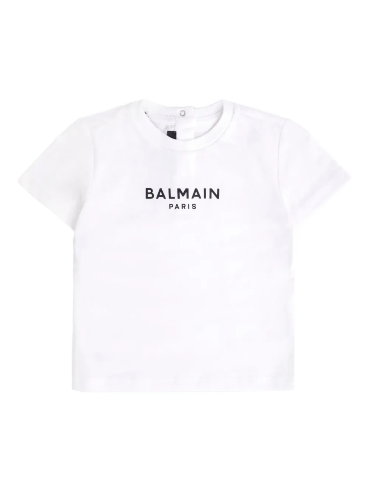 

Футболка с короткими рукавами и логотипом Balmain Kids, белый