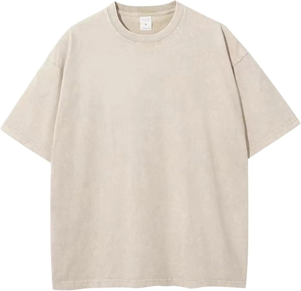 

Мужская футболка Oversized Vintage из тяжелого хлопка с Drop Shoulder oiangi