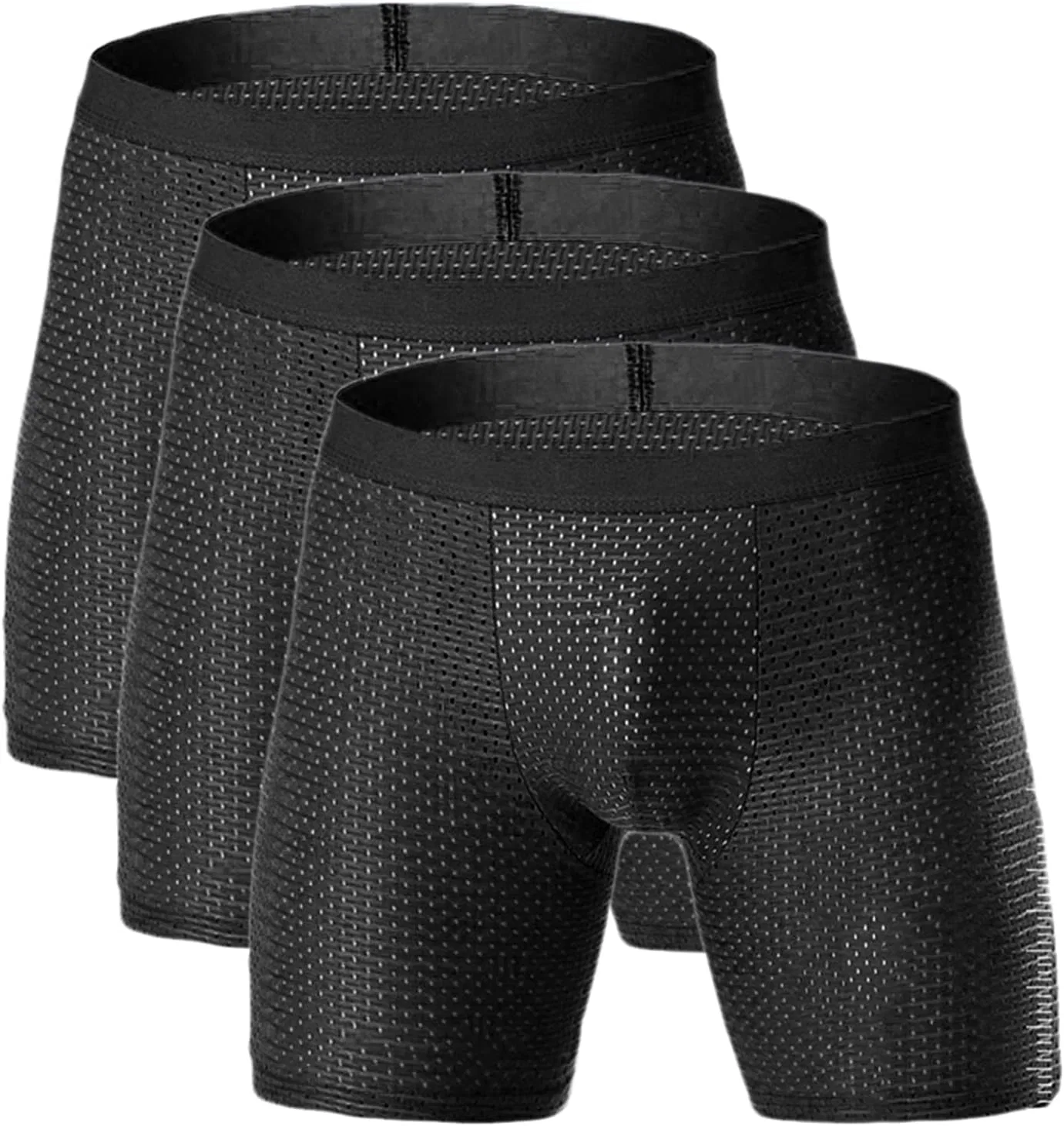 Боксеры быстросохнущие, 3 шт, Black