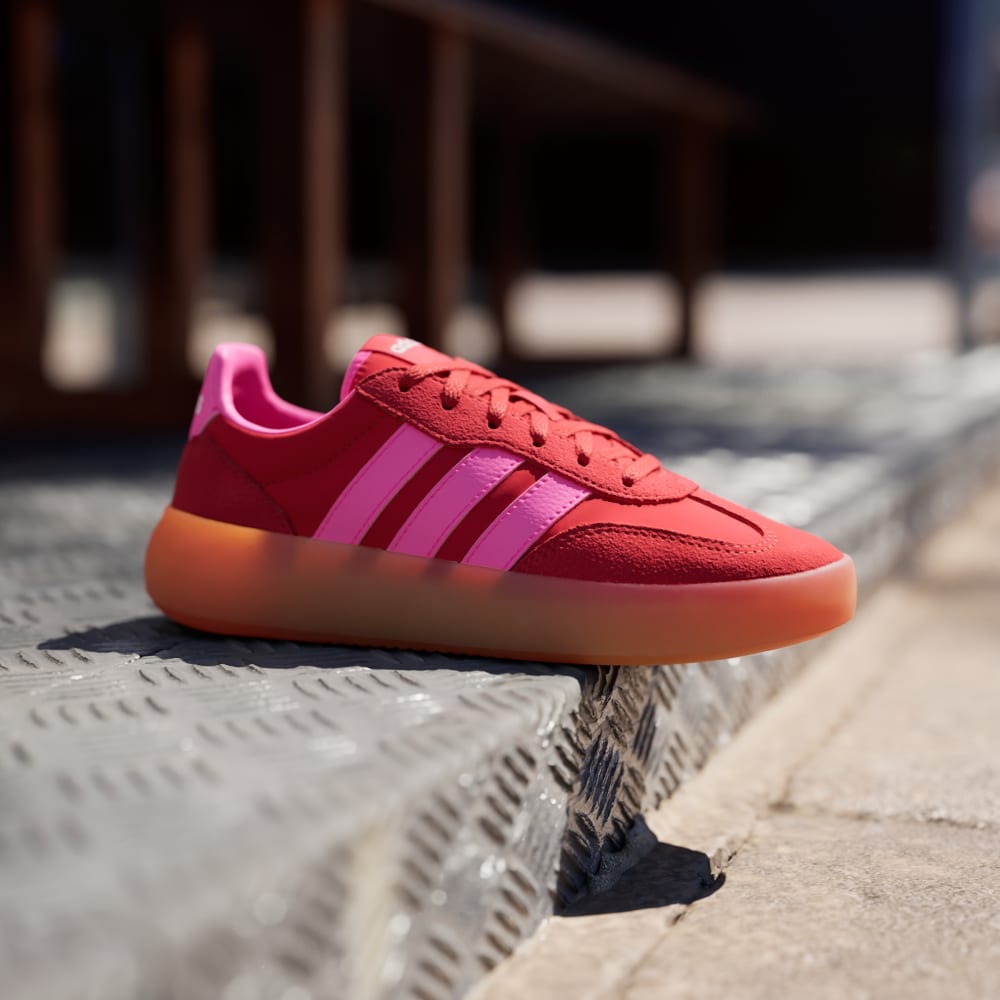 Кроссовки Adidas Barreda Decode Shoes Kids, цвет Better Scarlet/Lucid Pink/Gum — фото 2