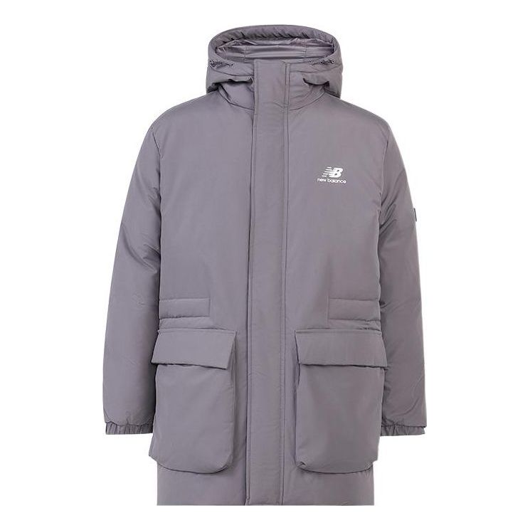 

Куртка New Balance Windproof Long Down Jacket 'Grey', серый