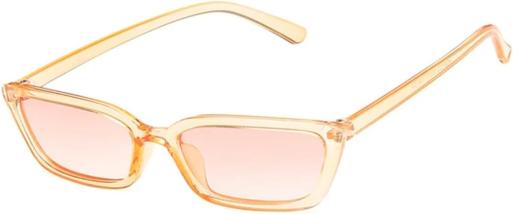 

Солнцезащитные очки с защитой UV400 | Линзы конфетного цвета, маленькая оправа | Для женщин и мужчин, для занятий спортом на открытом воздухе и вождения DSVIGF, Yellow Yellow