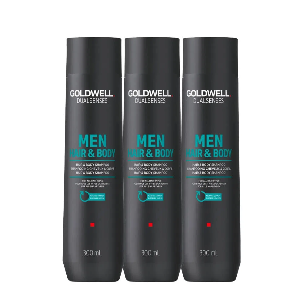 Шампунь для волос и тела Goldwell Dualsenses Men 300 мл x 3 ‎Goldwell