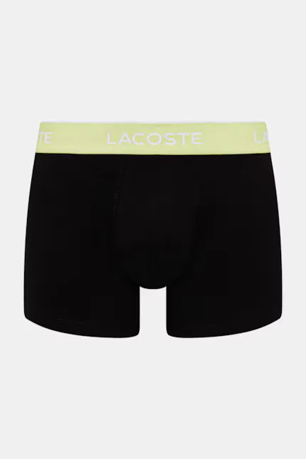 Боксеры хлопковые с эластаном 3 шт Lacoste, черный — фото 2