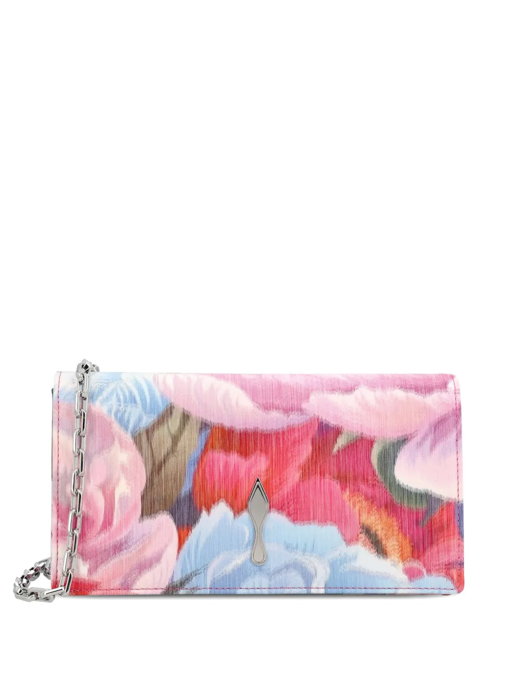 

Клатч Bettina с цветочным принтом Christian Louboutin, розовый