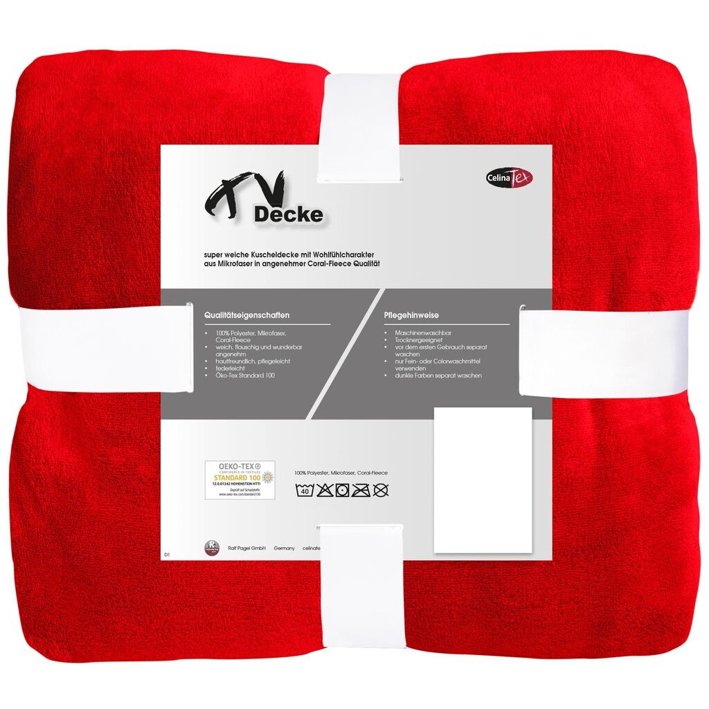 

Плед под ТВ приятный плед 150х200 серебро полиэстер микрофибра коралловый флис 240г/м² CelinaTex, красный