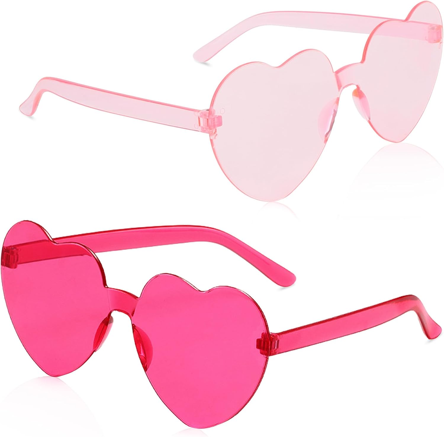 

Солнцезащитные очки в форме сердца, очки ко Дню святого Валентина, очки в форме сердца, аксессуары для девичника, вечеринки на Хэллоуин для женщин и мужчин Hisxierng, Pink and Hot Pink