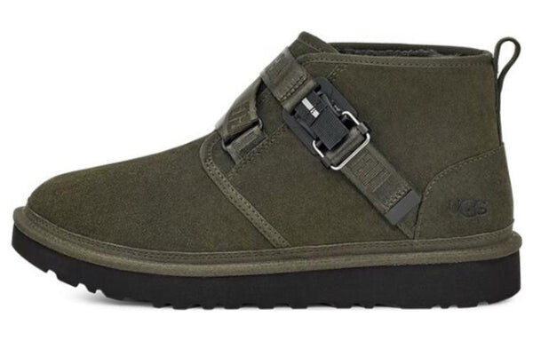 Зимние ботинки мужские Ugg с застежкой, зеленый — фото 2