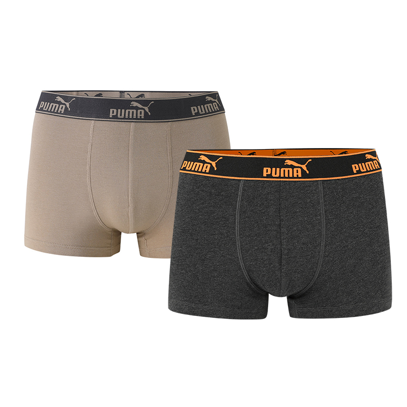

PUMA Мужские трусы 2 шт коричневый/heather gray