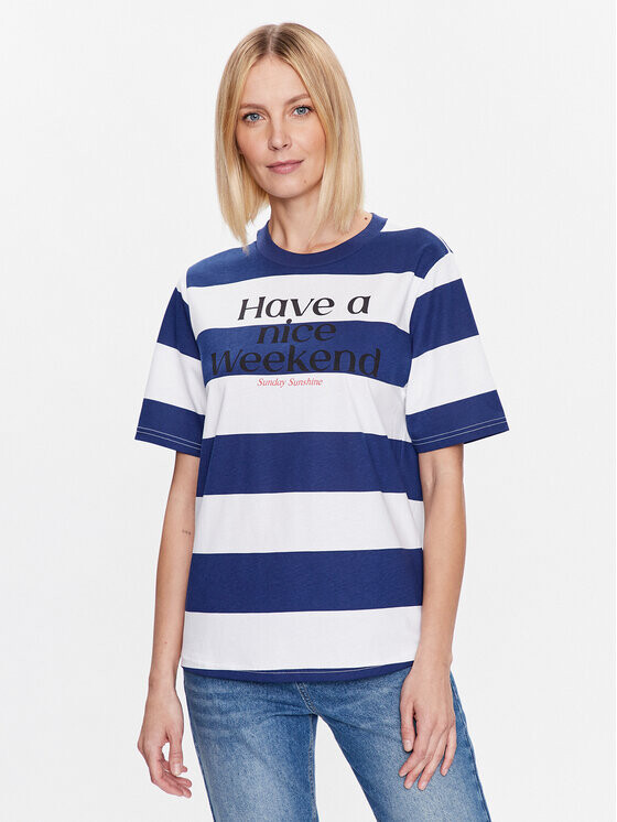 

Футболка свободного кроя United Colors Of Benetton, синий