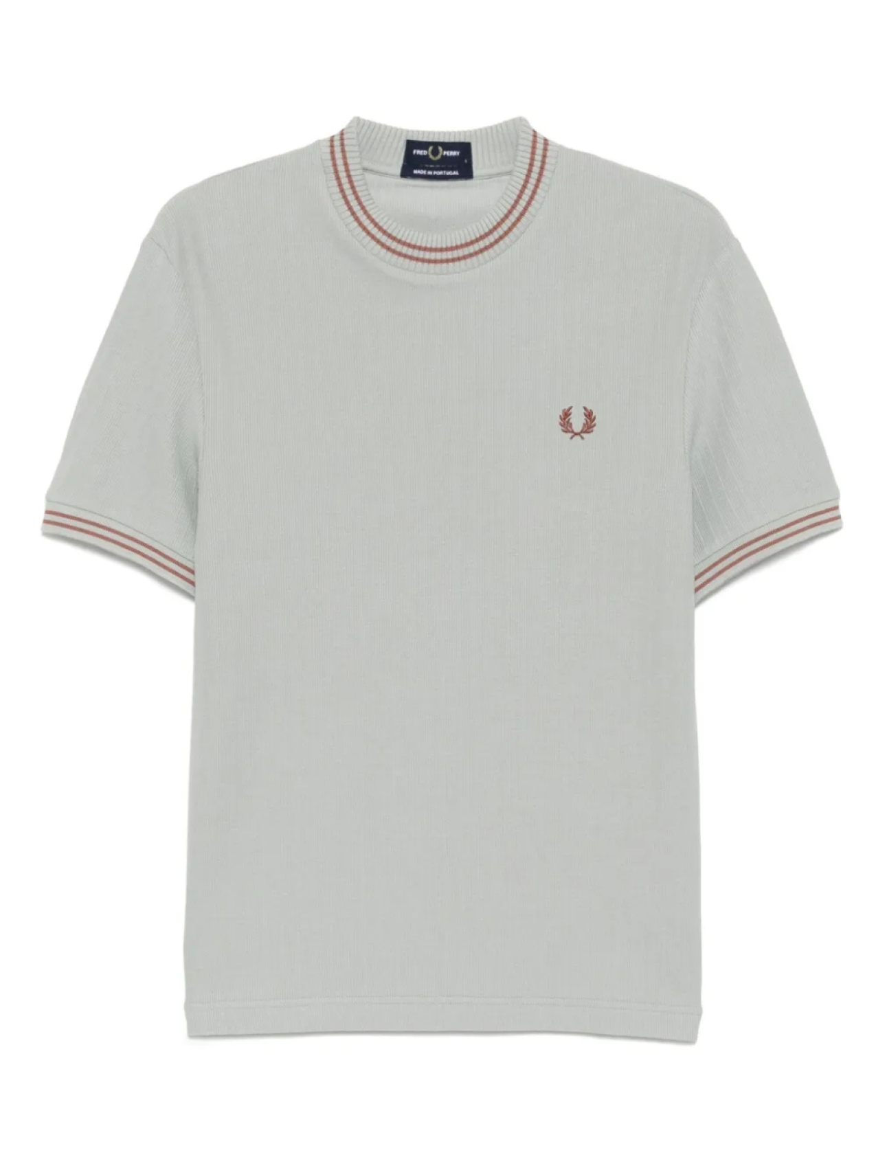 

Fred Perry футболка из джерси в рубчик, синий