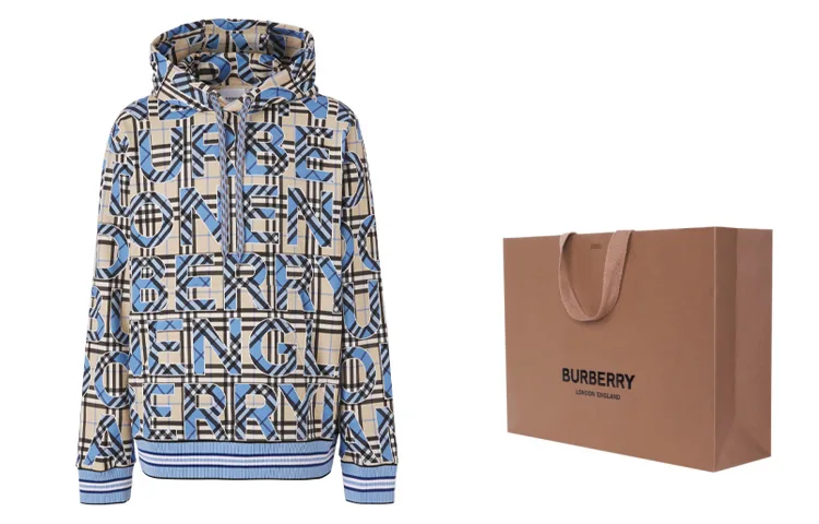 Свитшот Burberry мужской, ярко-синий — фото 4