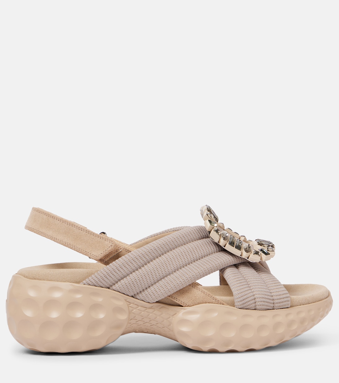 Viv' Run декорированные босоножки на ремешке Roger Vivier, Naturale Scuro — фото 4