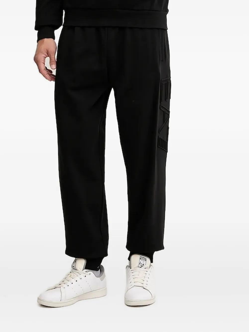 

Спортивные брюки с тисненым логотипом Ea7 Emporio Armani, черный