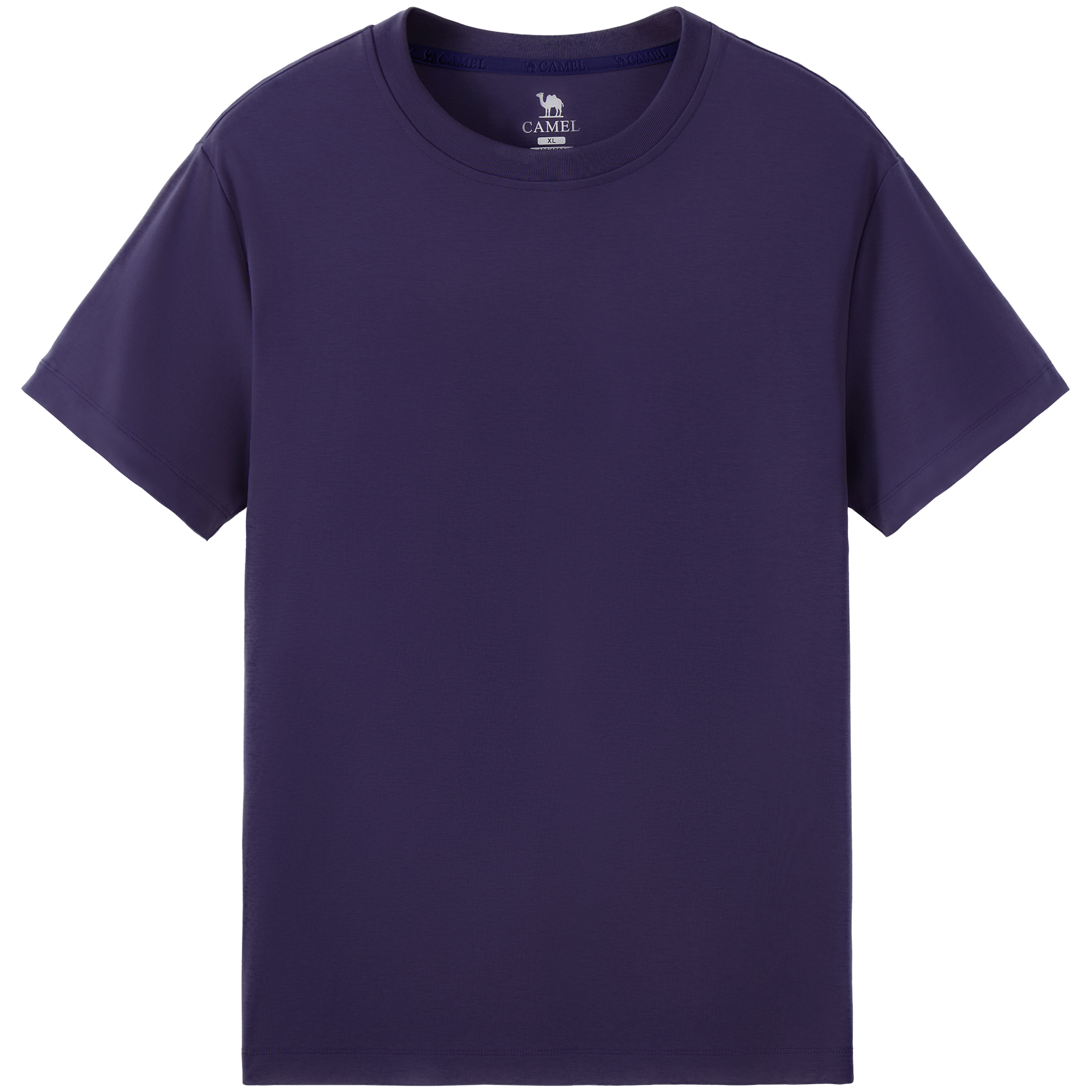 

Футболка мужская с круглым вырезом, тонкая, прямого кроя CAMEL, mulberry фиолетовый красный